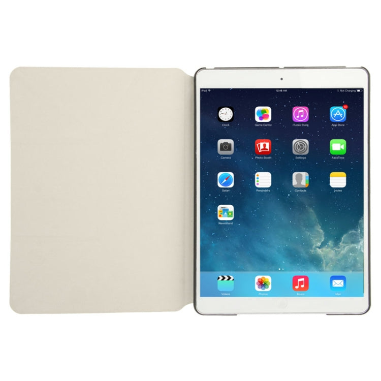 Multi-folding Cross Texture Leather Case with Sleep / Wake-up Function & Holder for iPad Air