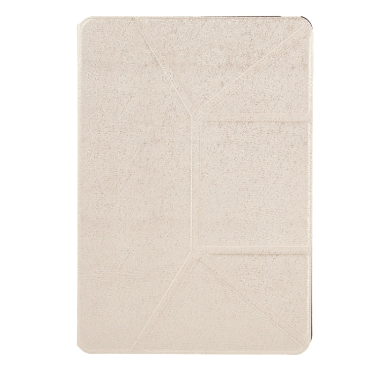 Multi-folding Cross Texture Leather Case with Sleep / Wake-up Function & Holder for iPad Air