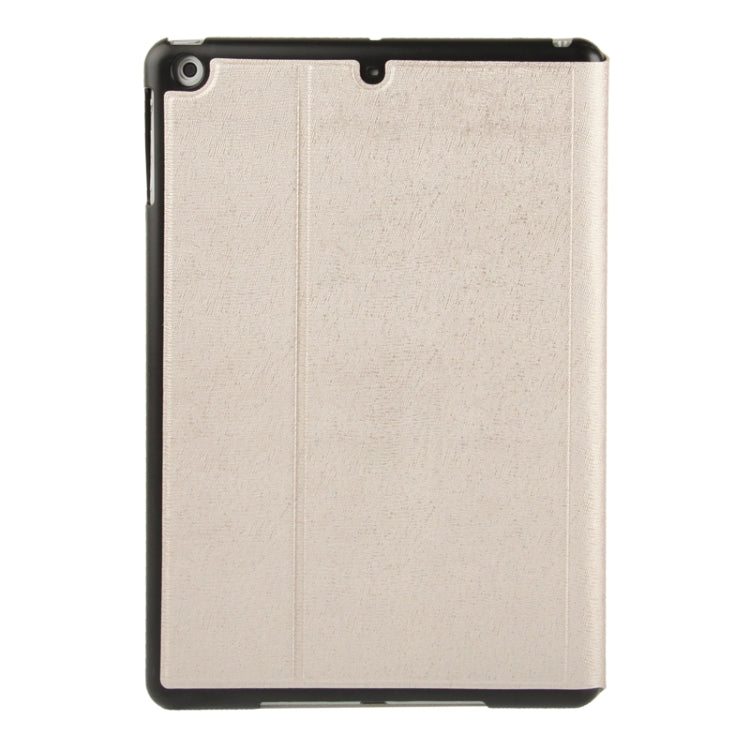 Multi-folding Cross Texture Leather Case with Sleep / Wake-up Function & Holder for iPad Air