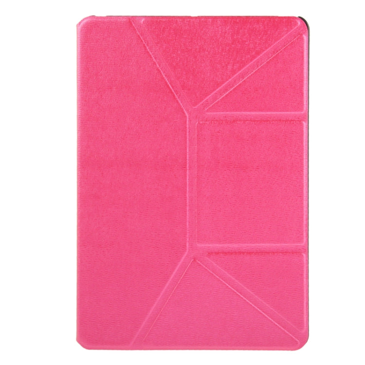 Multi-folding Cross Texture Leather Case with Sleep / Wake-up Function & Holder for iPad Air