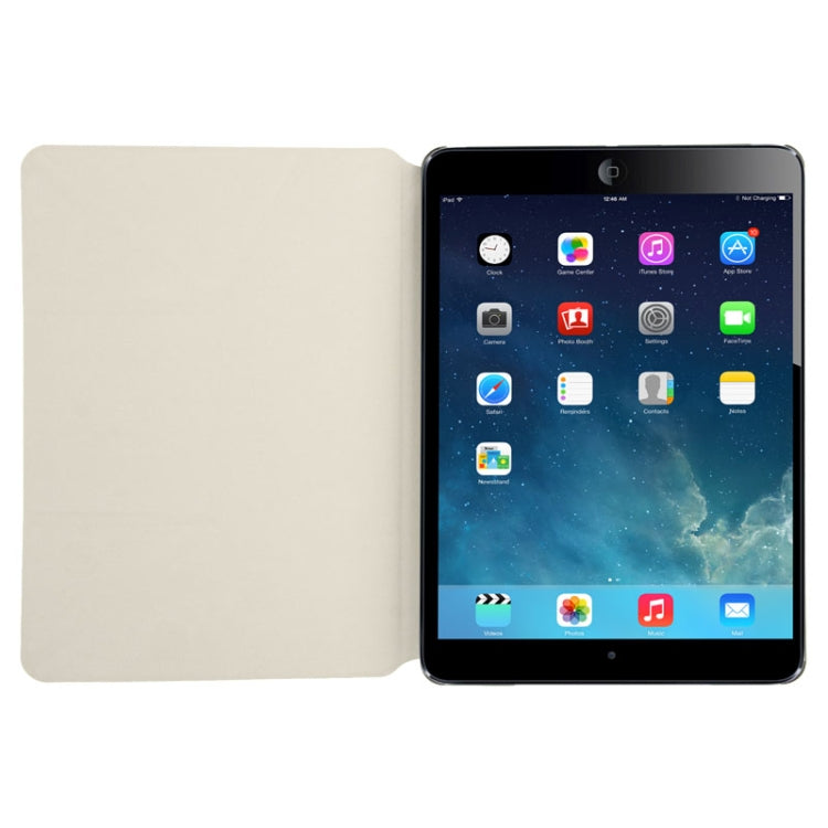 Multi-folding Cross Texture Leather Case with Sleep / Wake-up Function & Holder for iPad Air