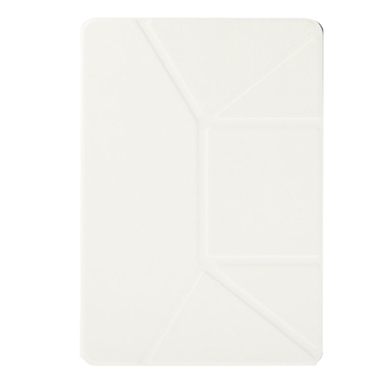 Multi-folding Cross Texture Leather Case with Sleep / Wake-up Function & Holder for iPad Air