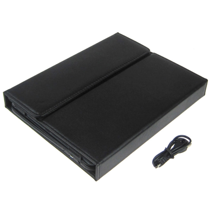 BriefTablet Case Style Litchi Texture Bluetooth Protective Leather Tablet Case + Removable ABS Press Key for iPad Air (Black)