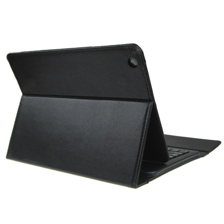 BriefTablet Case Style Litchi Texture Bluetooth Protective Leather Tablet Case + Removable ABS Press Key for iPad Air (Black)