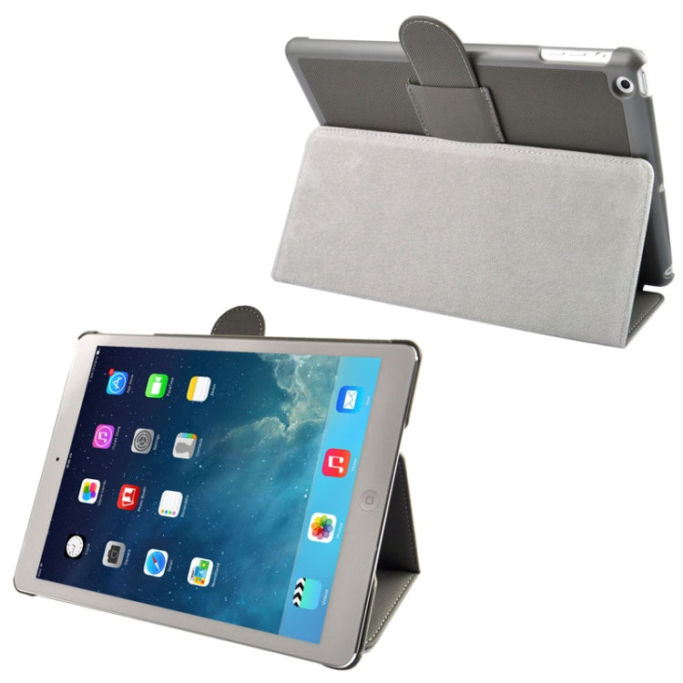 Cloth Texture Leather Case with Holder & Sleep / Wake up Function for iPad Air