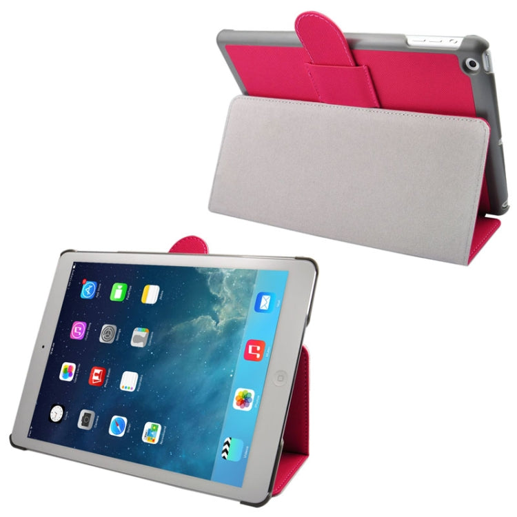 Cloth Texture Leather Case with Holder & Sleep / Wake up Function for iPad Air