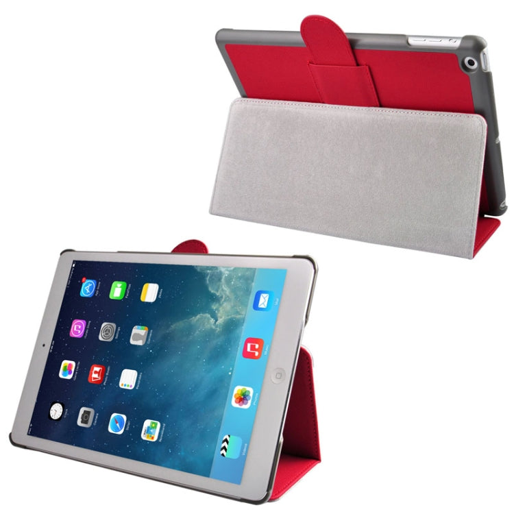 Cloth Texture Leather Case with Holder & Sleep / Wake up Function for iPad Air