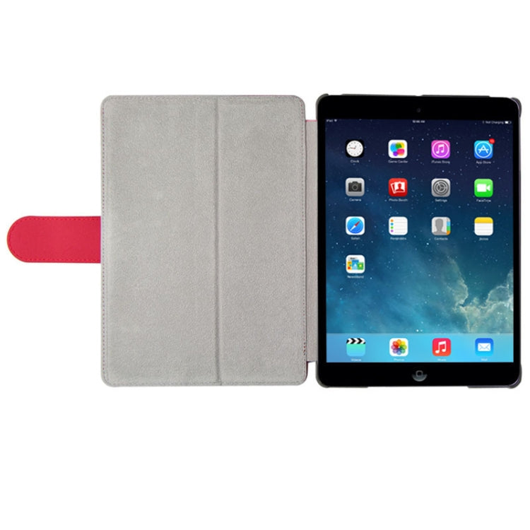 Cloth Texture Leather Case with Holder & Sleep / Wake up Function for iPad Air