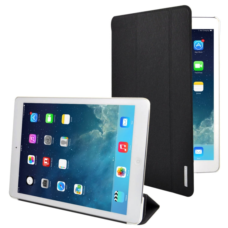 3-folding Oracle Texture Leather Case with Sleep / Wake-up Function & Holder for iPad Air