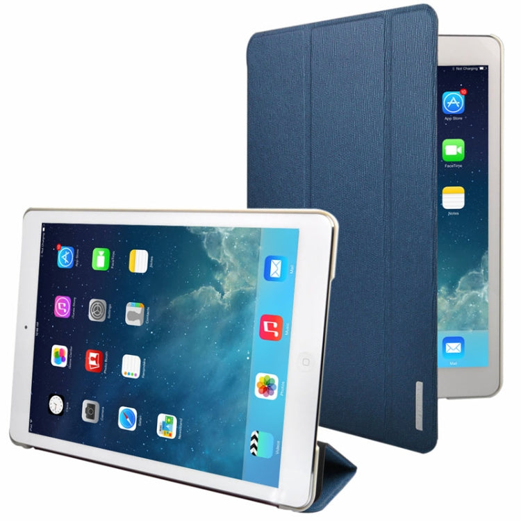 3-folding Oracle Texture Leather Case with Sleep / Wake-up Function & Holder for iPad Air