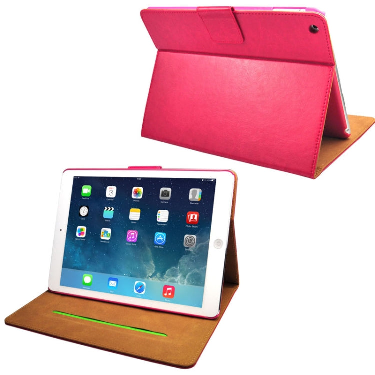 Crazy Horse Texture Leather Case with Sleep / Wake-up Function & Credit Card Slots for iPad Air