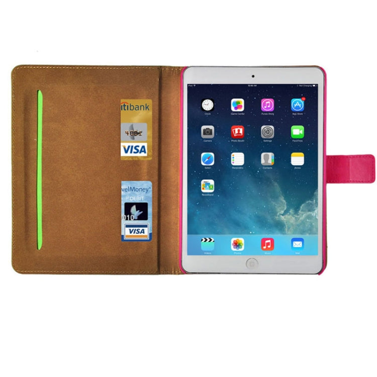 Crazy Horse Texture Leather Case with Sleep / Wake-up Function & Credit Card Slots for iPad Air