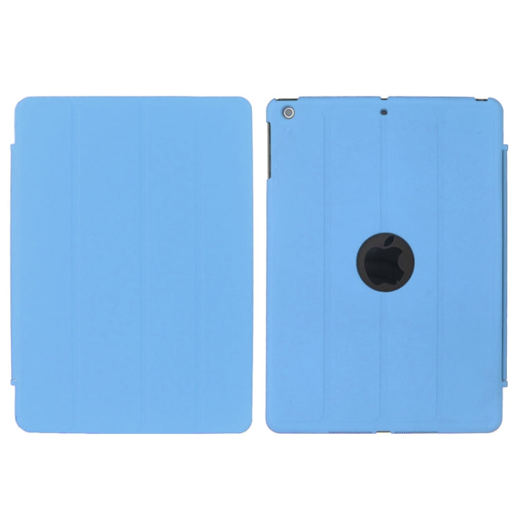 4-folding PU Leather Case with Holder & Sleep / Wake-up Function for iPad Air, ENK-3157