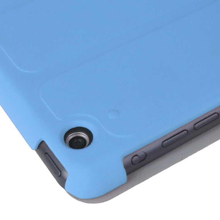 4-folding PU Leather Case with Holder & Sleep / Wake-up Function for iPad Air, ENK-3157