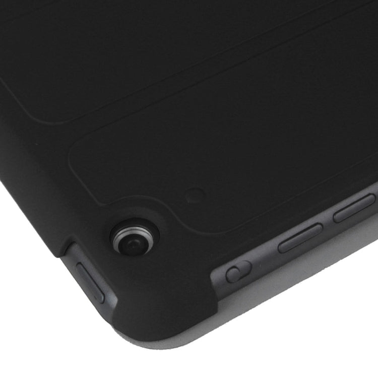 4-folding PU Leather Case with Holder & Sleep / Wake-up Function for iPad Air, ENK-3157