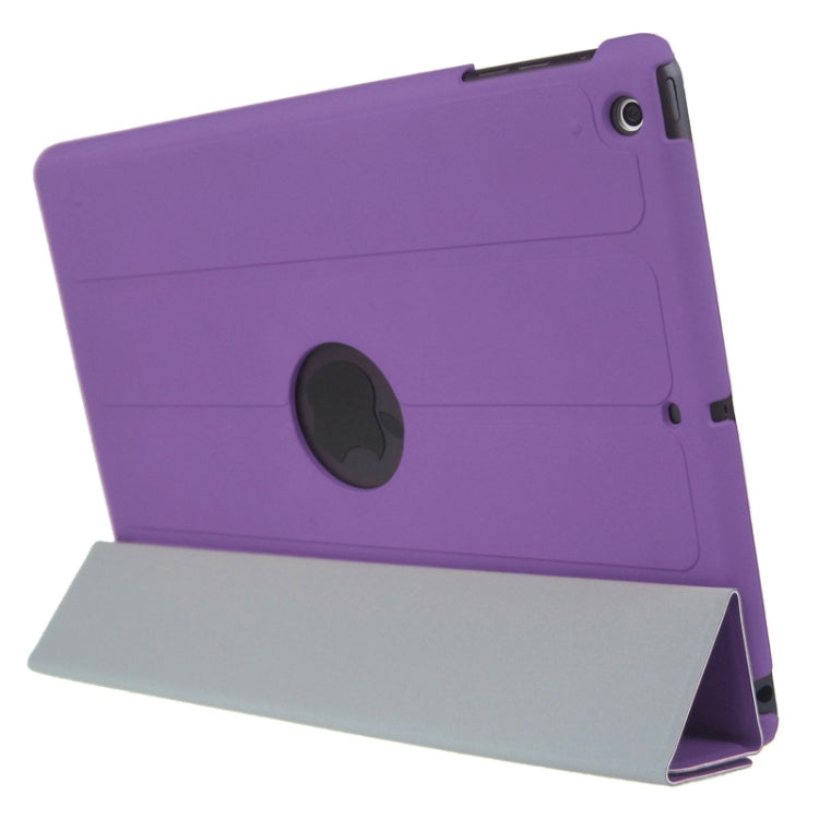 4-folding PU Leather Case with Holder & Sleep / Wake-up Function for iPad Air, ENK-3157