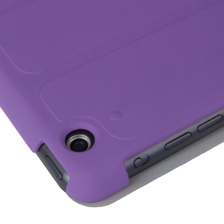 4-folding PU Leather Case with Holder & Sleep / Wake-up Function for iPad Air, ENK-3157