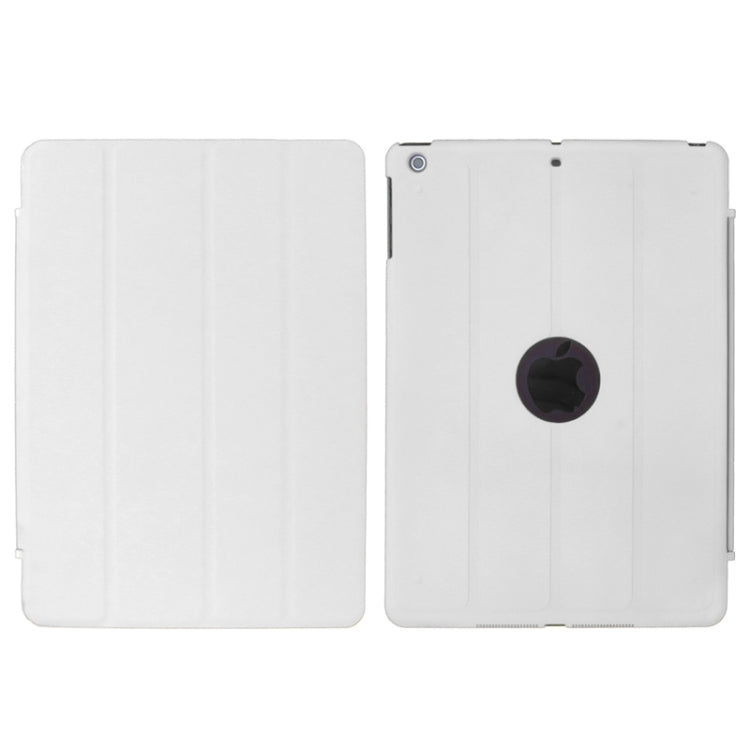 4-folding PU Leather Case with Holder & Sleep / Wake-up Function for iPad Air, ENK-3157