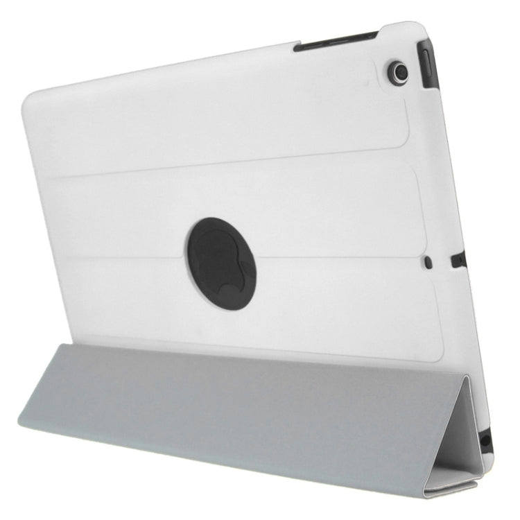 4-folding PU Leather Case with Holder & Sleep / Wake-up Function for iPad Air, ENK-3157