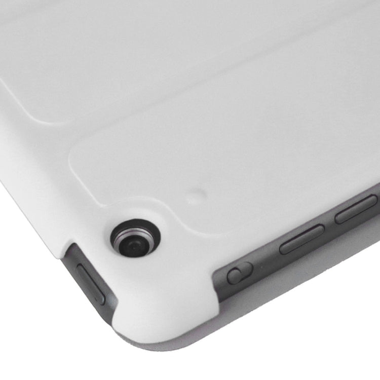 4-folding PU Leather Case with Holder & Sleep / Wake-up Function for iPad Air, ENK-3157