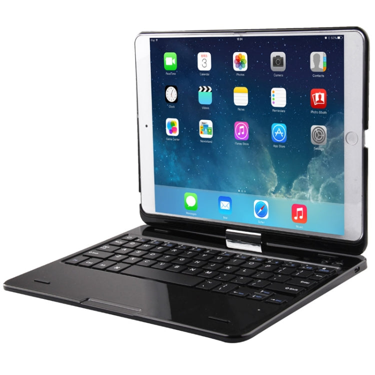 360 Degree Rotation Tablet Bluetooth 3.0 Keyboard with Magnetic Hinge for iPad Air, Change iPad Air into Macbook Air