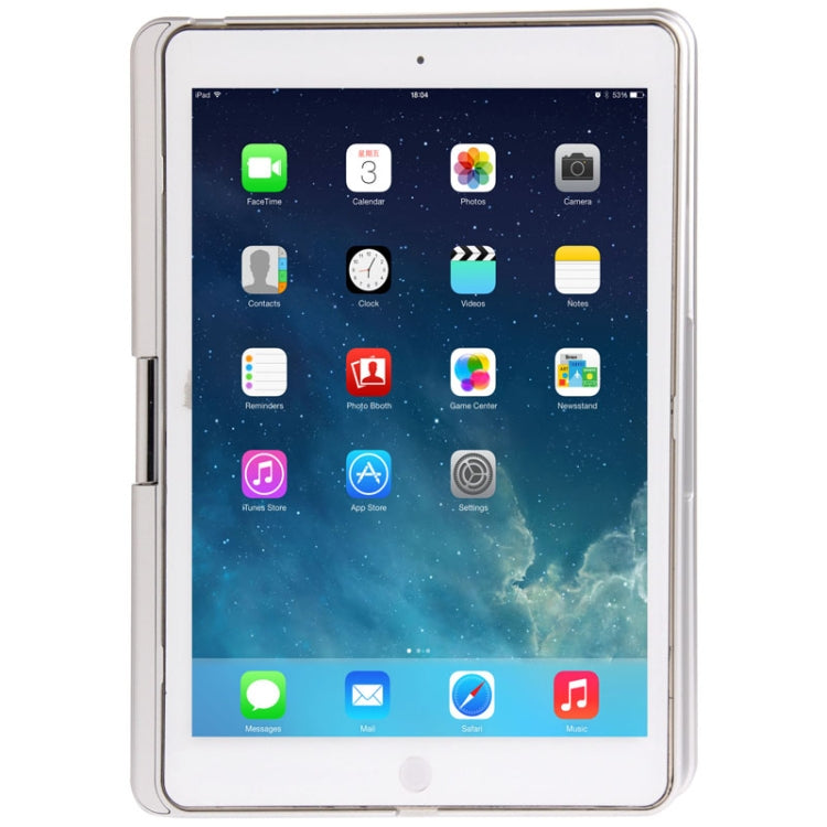 360 Degree Rotation Tablet Bluetooth 3.0 Keyboard with Magnetic Hinge for iPad Air, Change iPad Air into Macbook Air