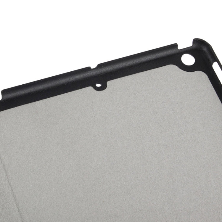 4-folding Cross Texture Leather Case with Sleep / Wake-up Function & Holder for iPad Air