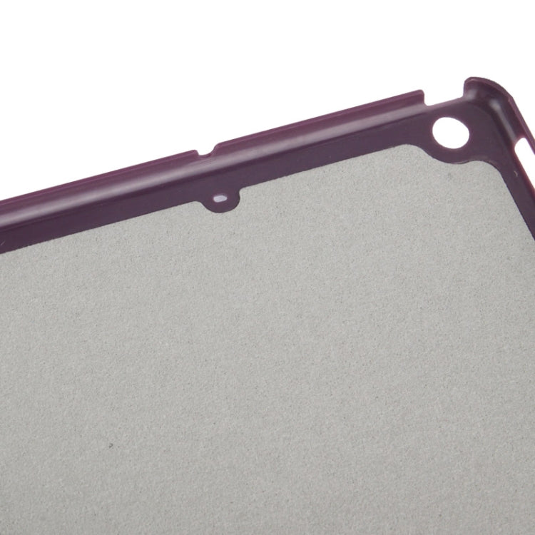 4-folding Cross Texture Leather Case with Sleep / Wake-up Function & Holder for iPad Air