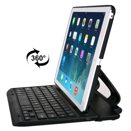 360 Degree Rotating Removable Bluetooth 3.0 Keyboard for iPad Air, IBK-06(Black)