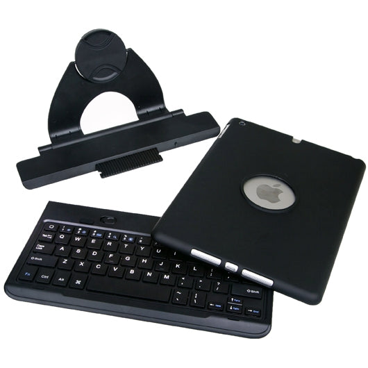 360 Degree Rotating Removable Bluetooth 3.0 Keyboard for iPad Air, IBK-06(Black)