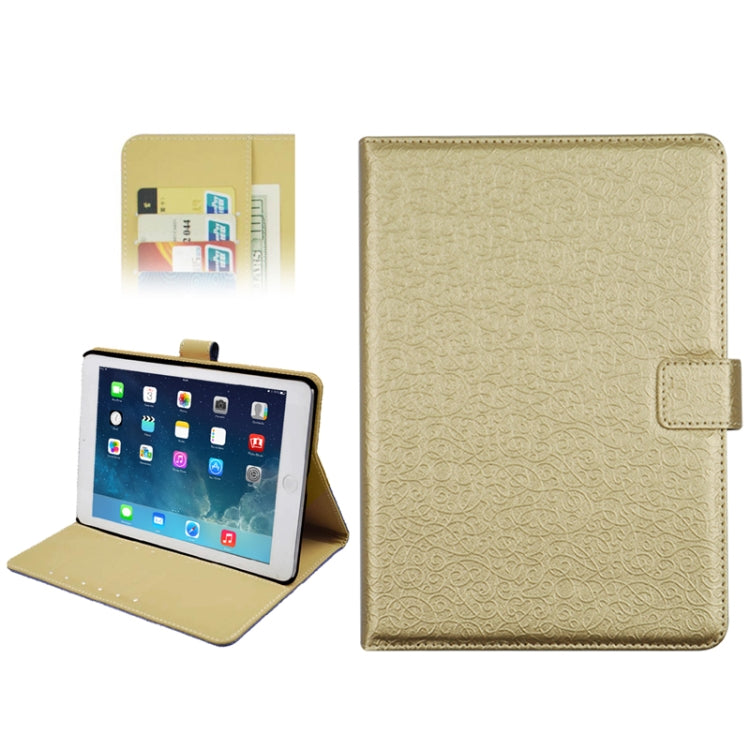 Embossing Decorative Pattern Flip Leather Case with Credit Card Slots & Holder for iPad Air