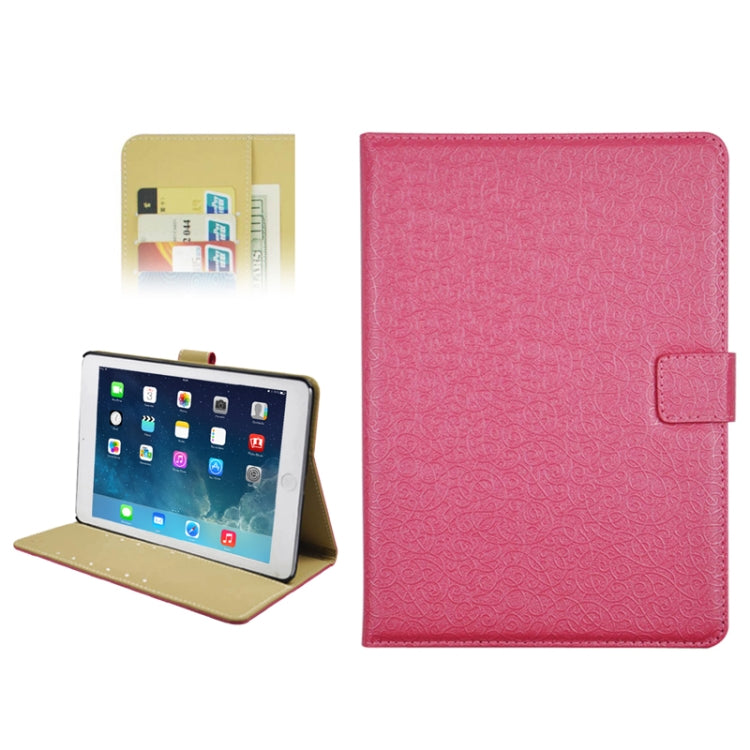 Embossing Decorative Pattern Flip Leather Case with Credit Card Slots & Holder for iPad Air