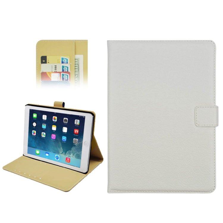 Embossing Decorative Pattern Flip Leather Case with Credit Card Slots & Holder for iPad Air