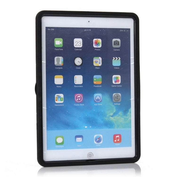 Colorful Shell Series Plastic + Silicone Combination Case with Holder for iPad Air