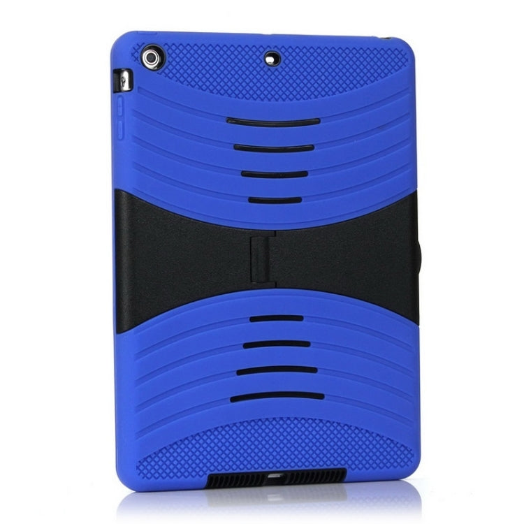 Colorful Shell Series Plastic + Silicone Combination Case with Holder for iPad Air