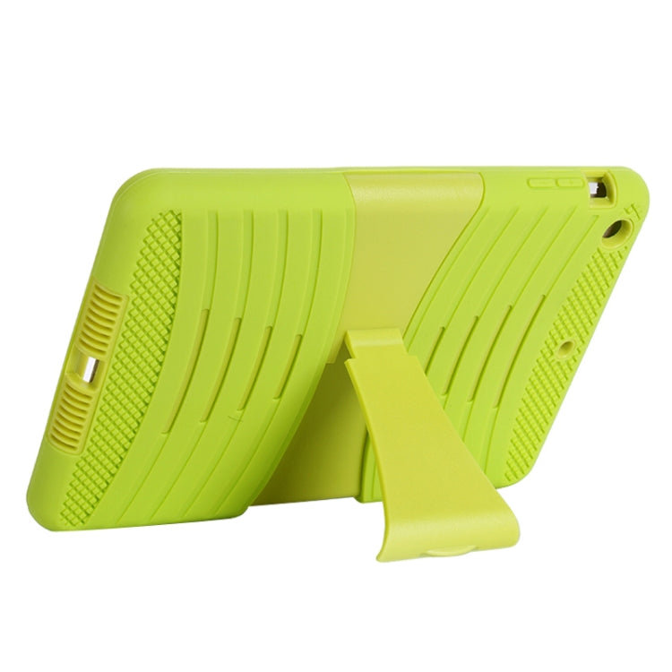 Colorful Shell Series Plastic + Silicone Combination Case with Holder for iPad Air