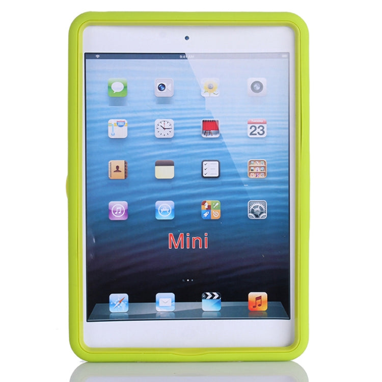 Colorful Shell Series Plastic + Silicone Combination Case with Holder for iPad Air
