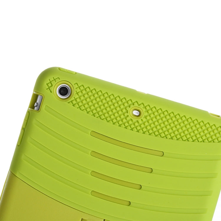 Colorful Shell Series Plastic + Silicone Combination Case with Holder for iPad Air