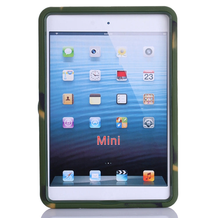 Colorful Shell Series Plastic + Silicone Combination Case with Holder for iPad Air