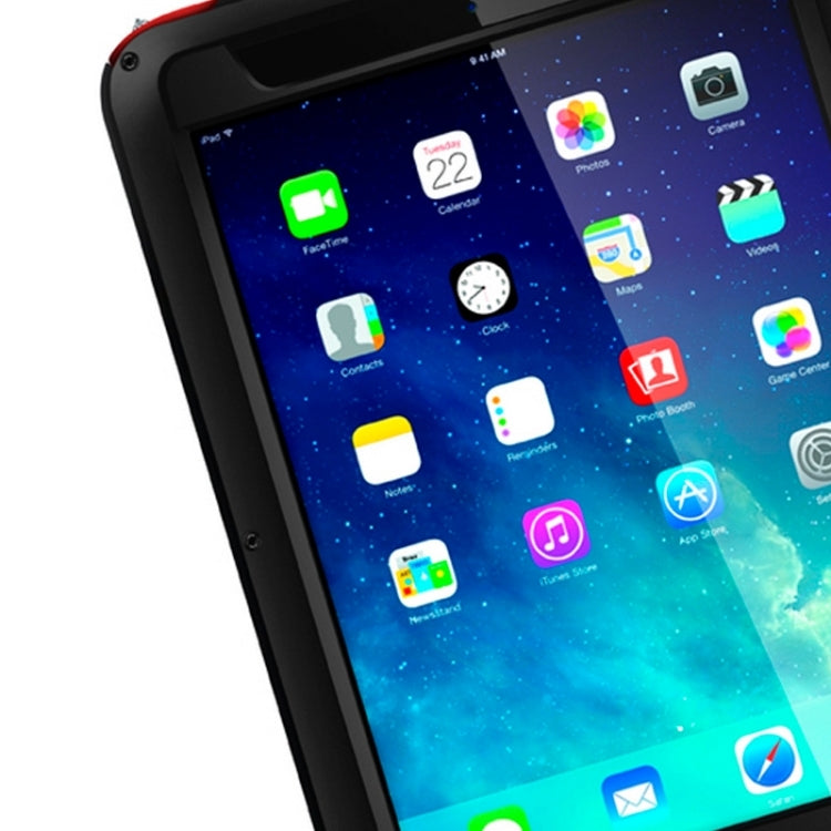 LOVE MEI Metal Ultra-thin Rain Resistant + Dropproof + Shockproof + Dustproof Protective Case for iPad Air / iPad 5