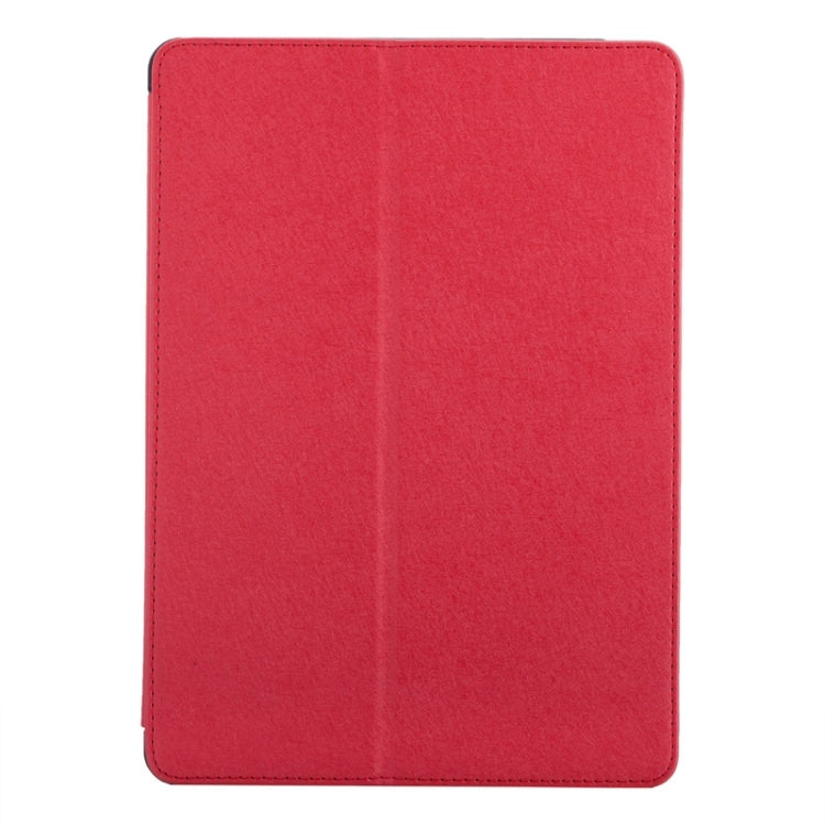 Silk Texture Horizontal Flip Solid Color Leather Case with Multi-functional Two-Folding Holder & Hand Strap for iPad Air / iPad 5