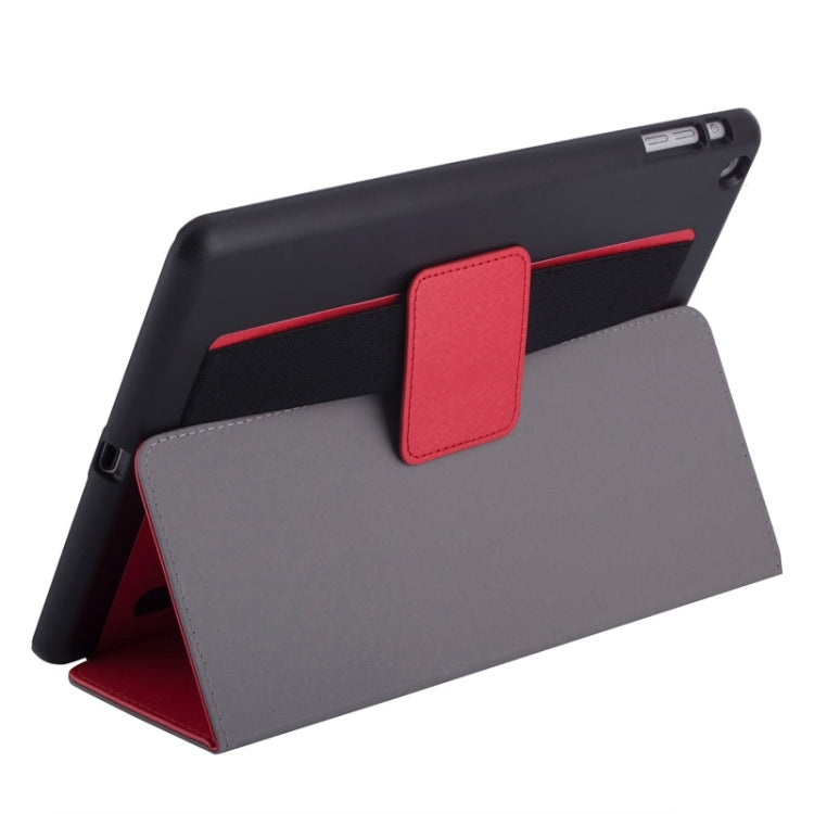 Silk Texture Horizontal Flip Solid Color Leather Case with Multi-functional Two-Folding Holder & Hand Strap for iPad Air / iPad 5