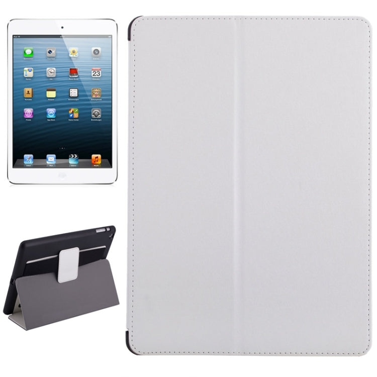 Silk Texture Horizontal Flip Solid Color Leather Case with Multi-functional Two-Folding Holder & Hand Strap for iPad Air / iPad 5