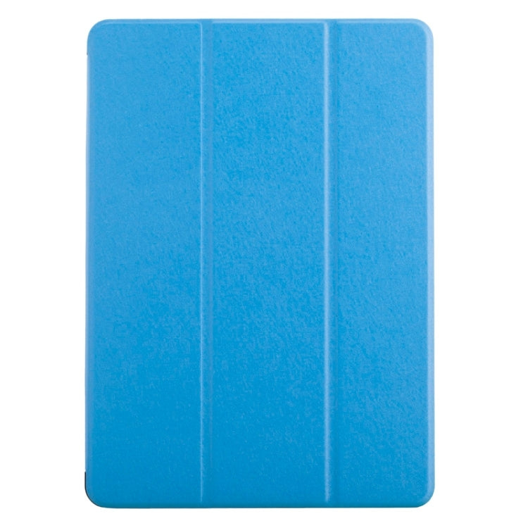 Silk Texture Horizontal Flip Solid Color Leather Case with Multi-functional Three-Folding Holder & Hand Strap for iPad Air / iPad 5