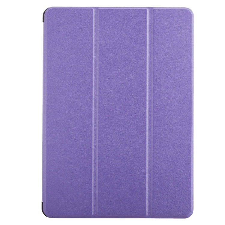 Silk Texture Horizontal Flip Solid Color Leather Case with Multi-functional Three-Folding Holder & Hand Strap for iPad Air / iPad 5