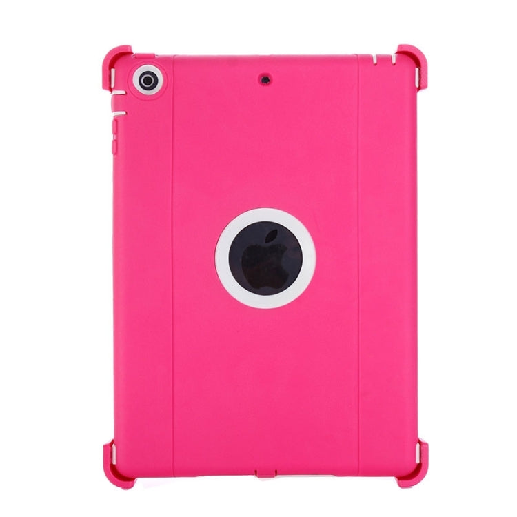 Neutral Monochrome PC + TPU Contrast Color Combination Case with Holder & Mirror Face Protection for iPad Air / iPad 5
