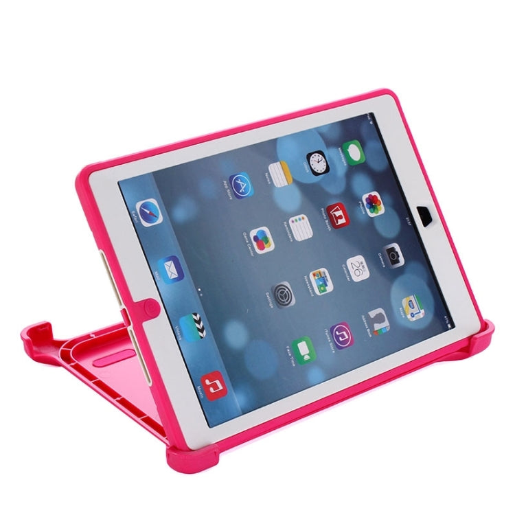 Neutral Monochrome PC + TPU Contrast Color Combination Case with Holder & Mirror Face Protection for iPad Air / iPad 5