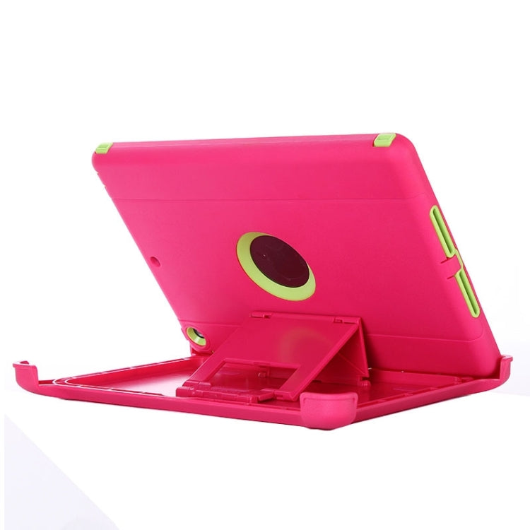 Neutral Monochrome PC + TPU Contrast Color Combination Case with Holder & Mirror Face Protection for iPad Air / iPad 5