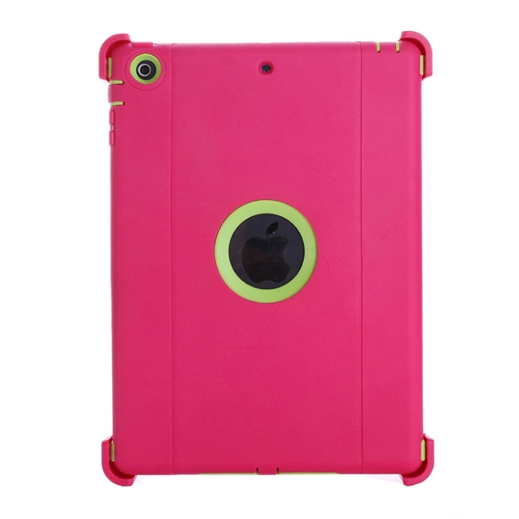 Neutral Monochrome PC + TPU Contrast Color Combination Case with Holder & Mirror Face Protection for iPad Air / iPad 5