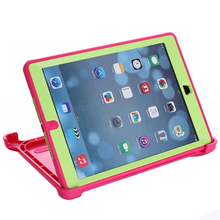 Neutral Monochrome PC + TPU Contrast Color Combination Case with Holder & Mirror Face Protection for iPad Air / iPad 5
